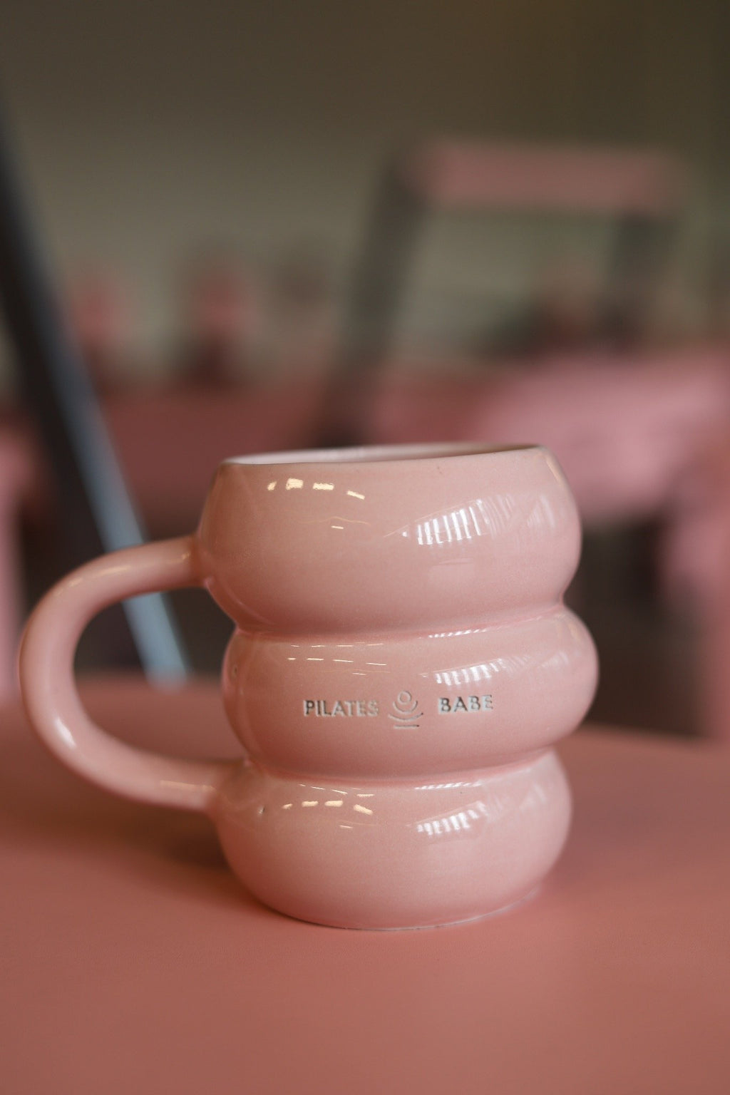Pilates Babe Ceramic Pink Mug