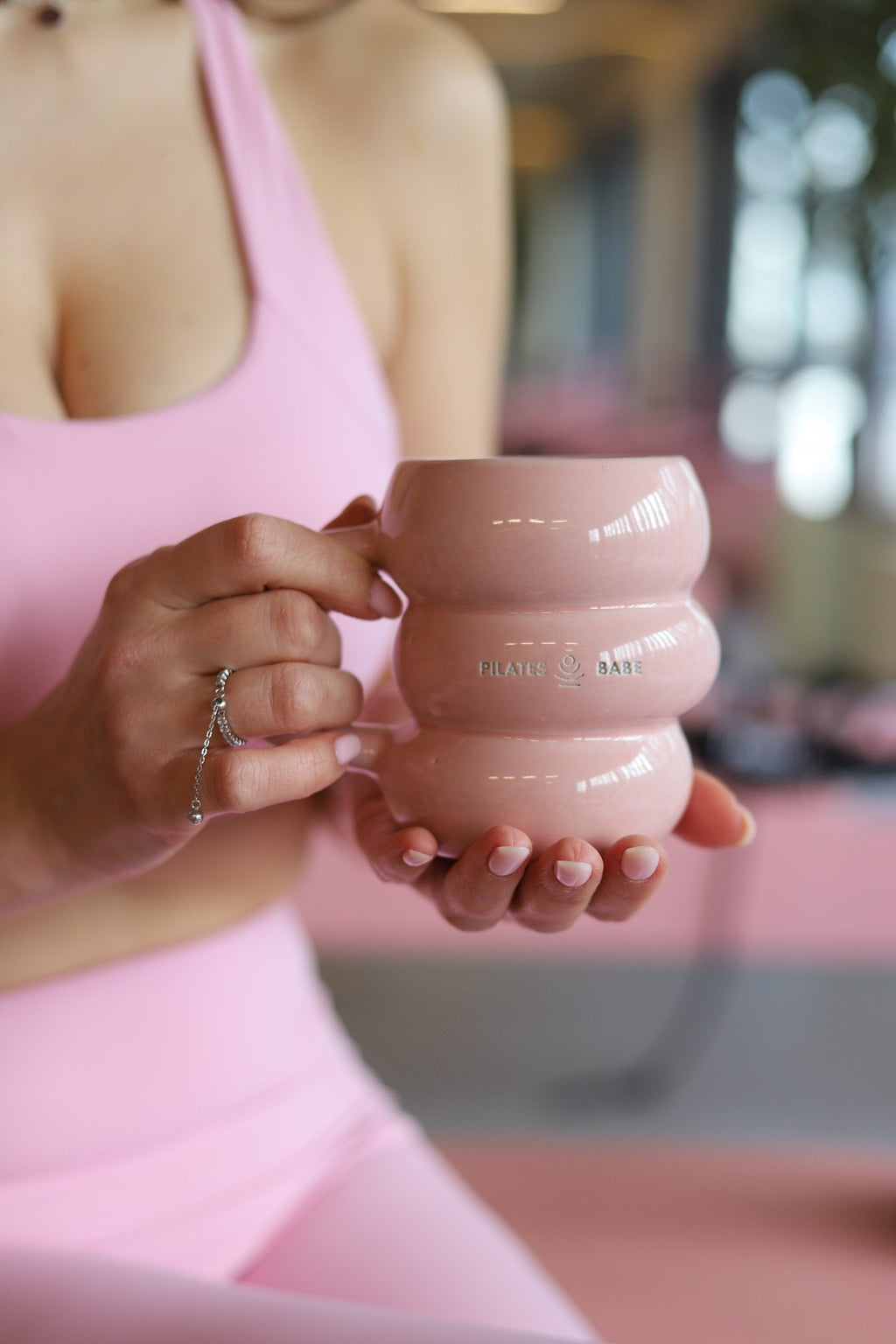 Pilates Babe Ceramic Pink Mug