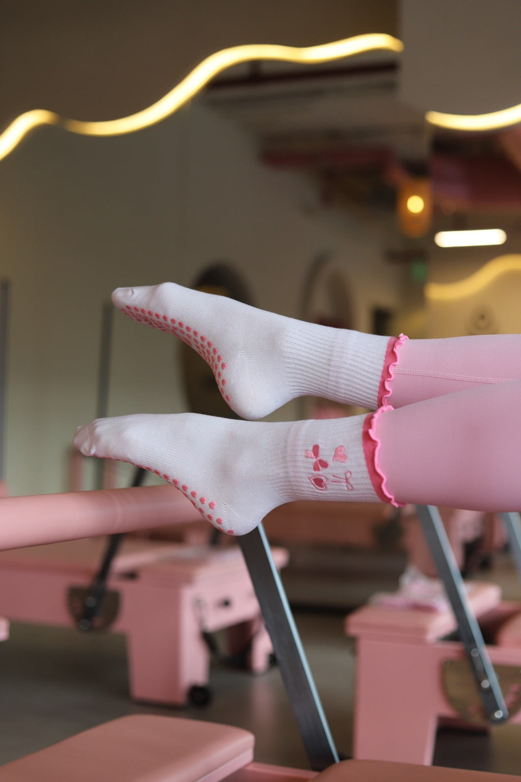 Premium Pink Grip Socks 💗Premium Pilates Edition