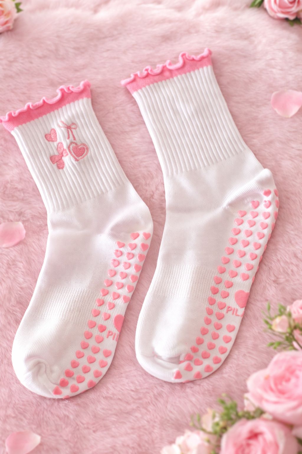 Premium Pink Grip Socks 💗Premium Pilates Edition